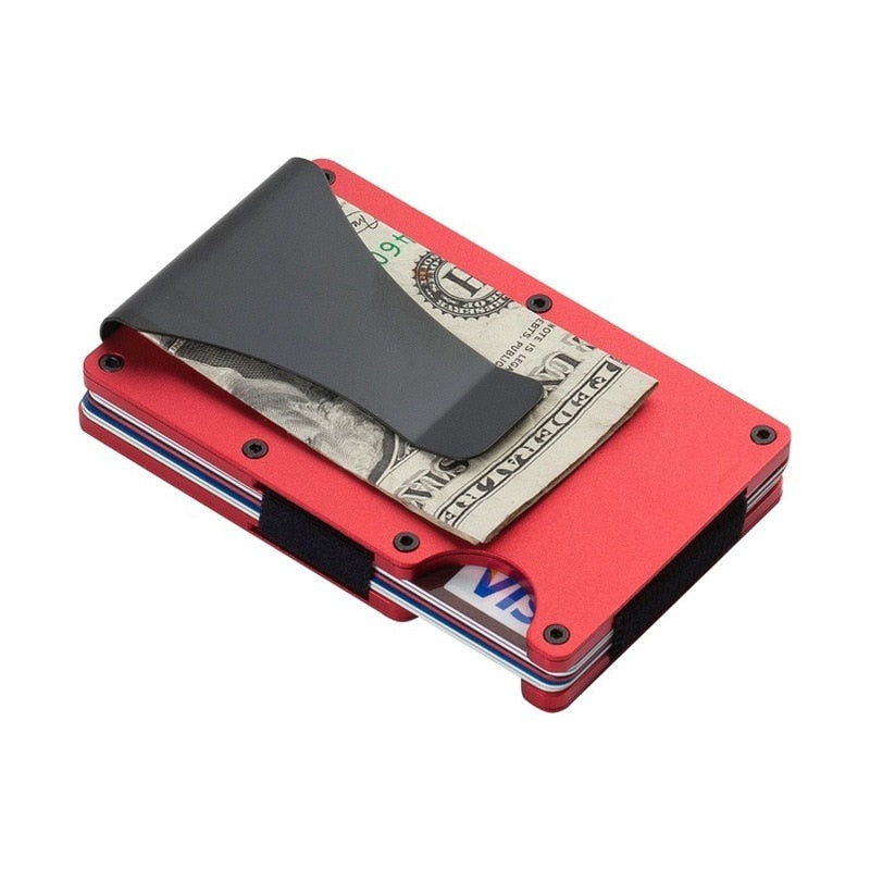 RFID Aluminum Elastic Wallet