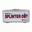 Packaging of Medipoint Splinter Out splinter remover instruments, labeled as sterile and designed for use in first aid and survival kits.