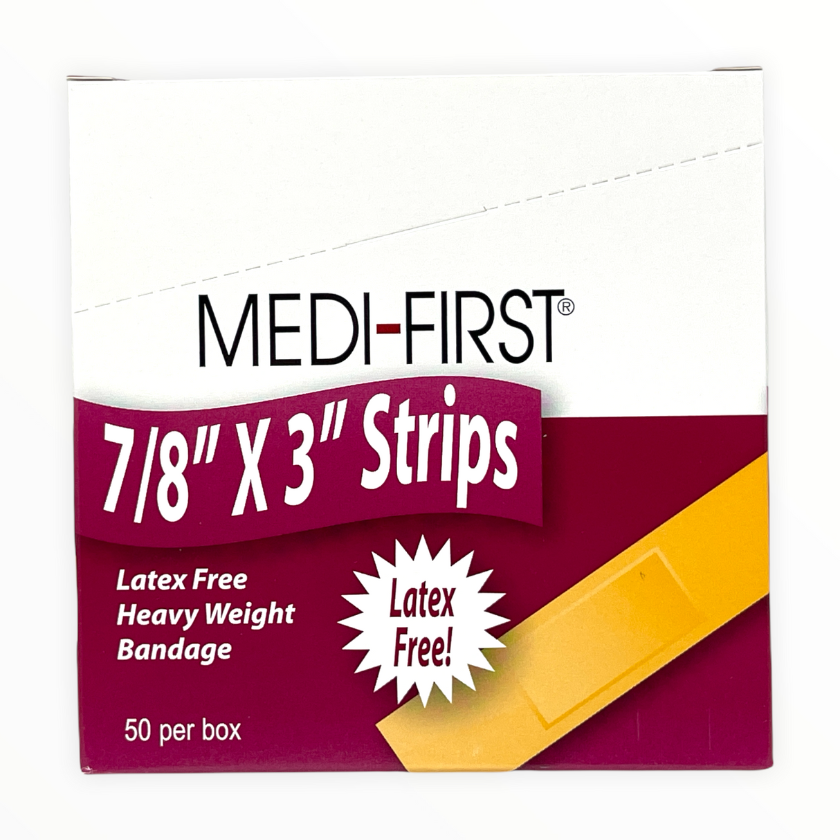 Medique | Flexible HW Strip Bandages 7/8" x 3"